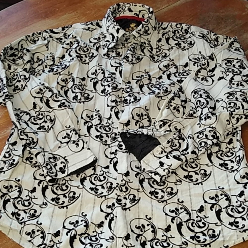 Long sleeve shirt large attitude gold